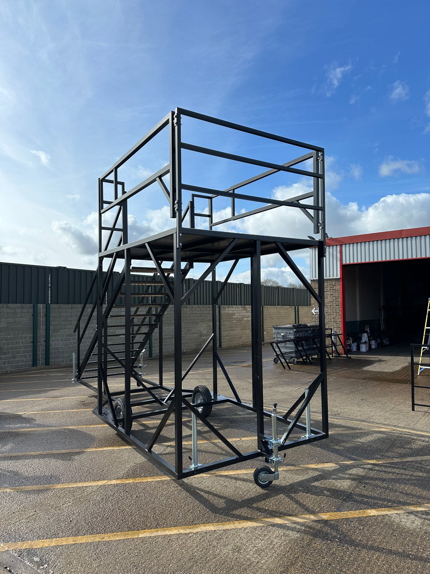 Aluminium Mobile Stairs (storage yard)