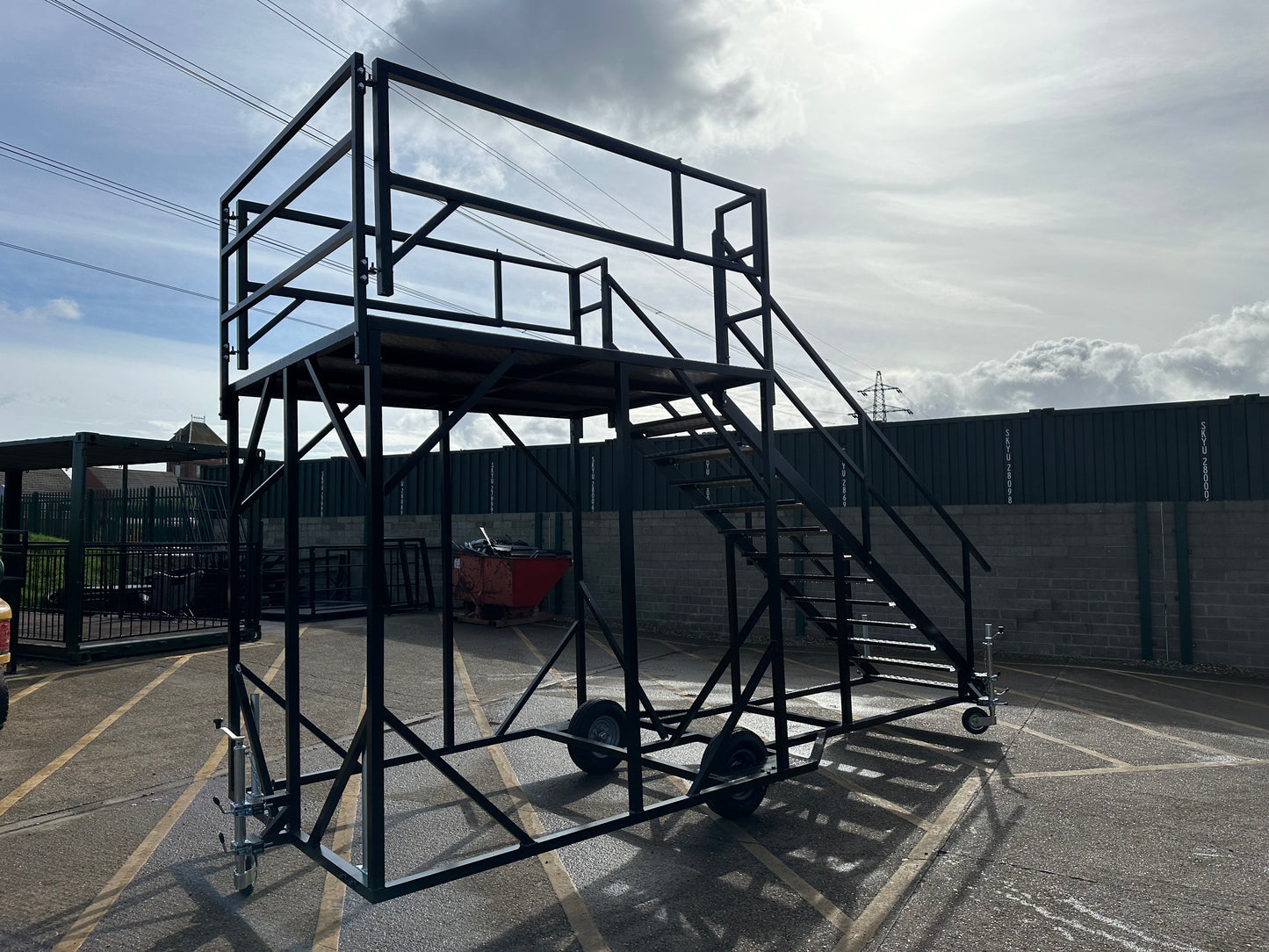 Aluminium Mobile Stairs (storage yard)