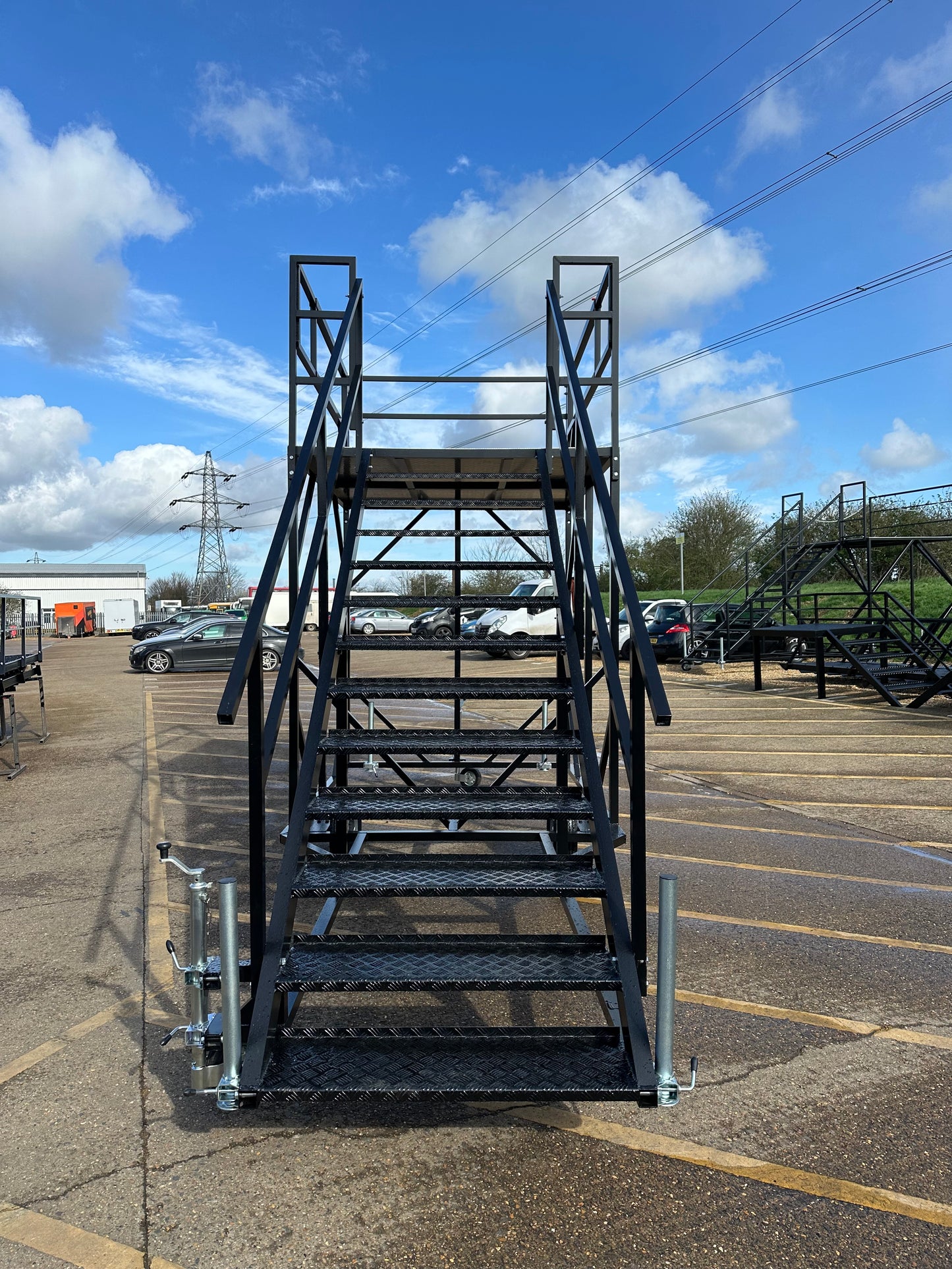 Aluminium Mobile Stairs (storage yard)