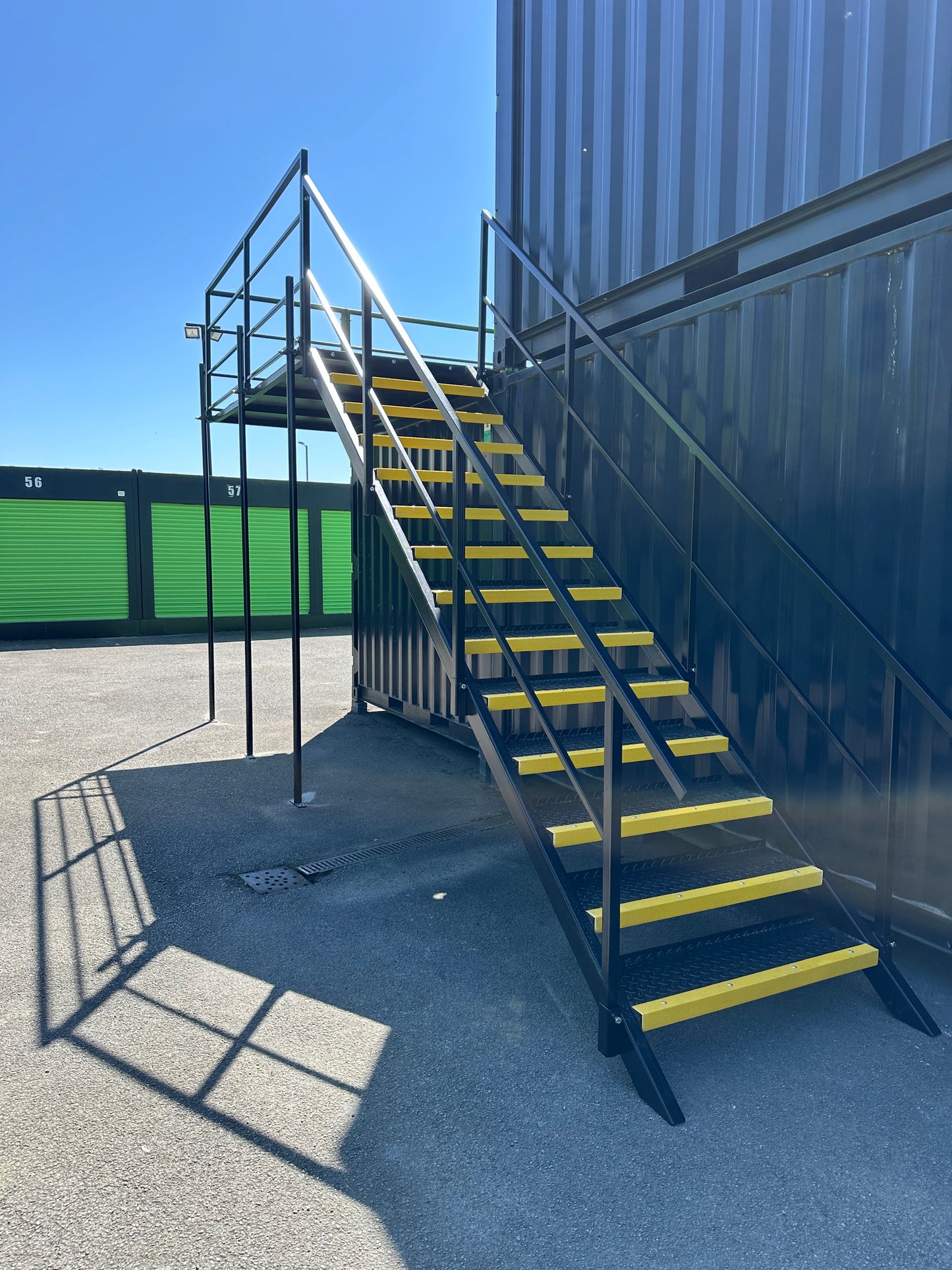 STORAGE YARD SHIPPING CONTAINER GANTRY ACCESS SYSTEMS
