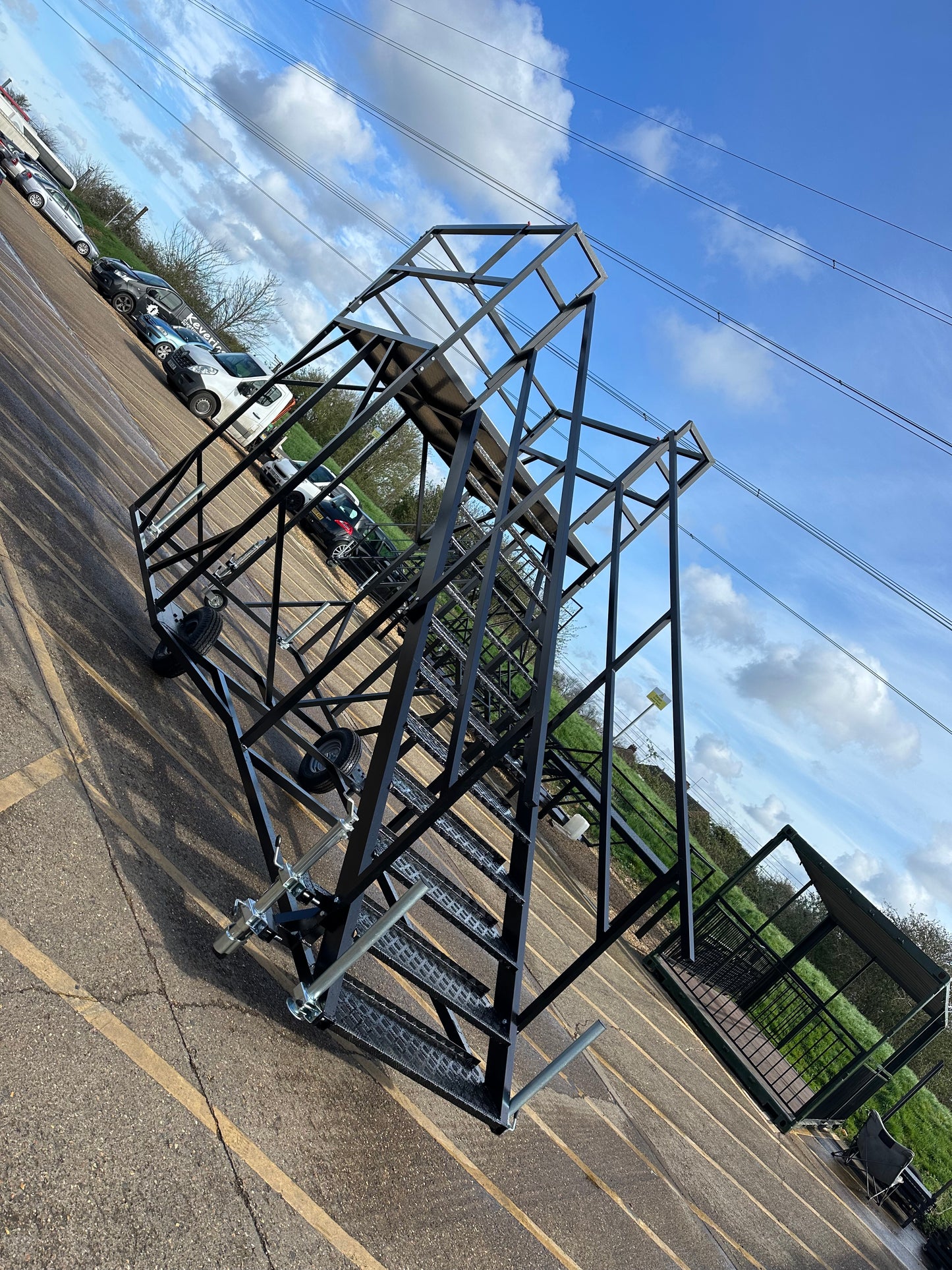 Aluminium Mobile Stairs (storage yard)