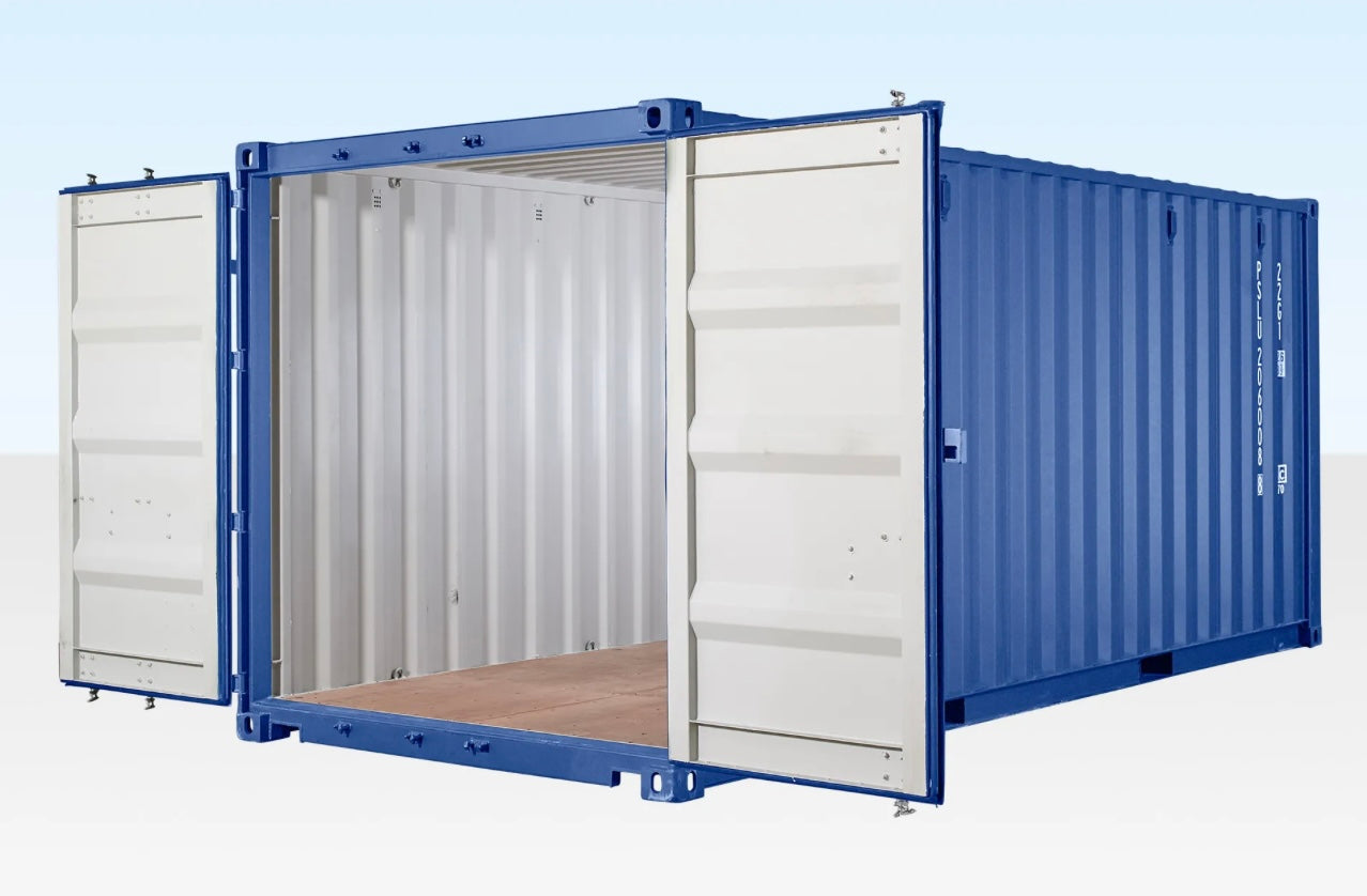 20ft New Shipping Container Blue RAL5010