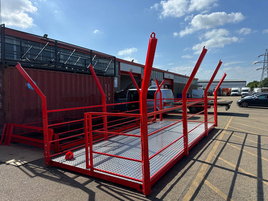 20ft SHIPPING CONTAINER ROOF TERRACE WITH CANOPY POSTS